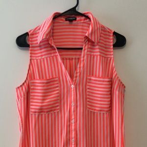 Express Portofino Sleeveless button up